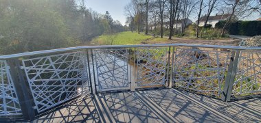 Die Bastaubrücke am Hohenstaufenring