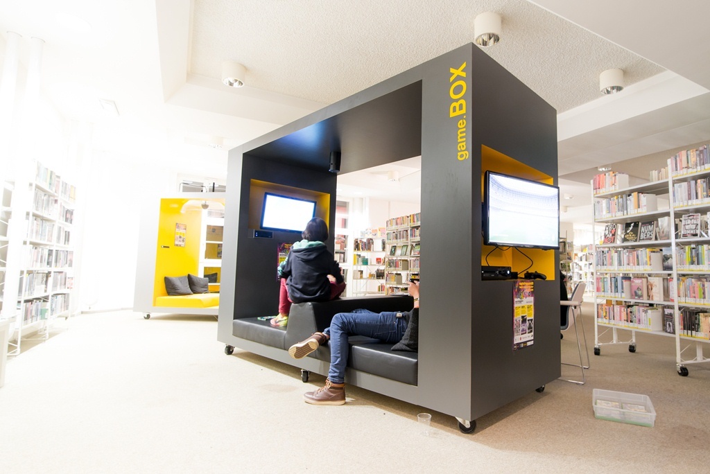 Gamebox in der Stadtbibliothek