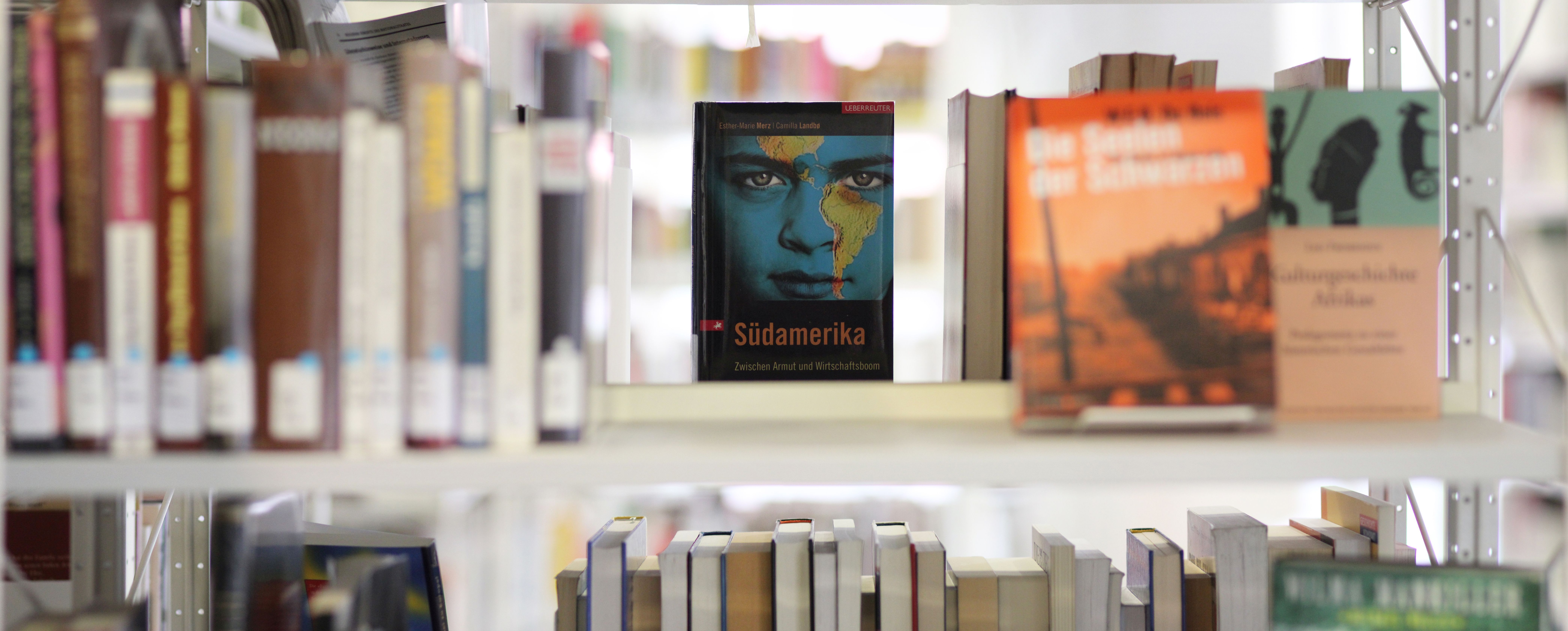 Sachbuchregal in der Stadtbibliothek