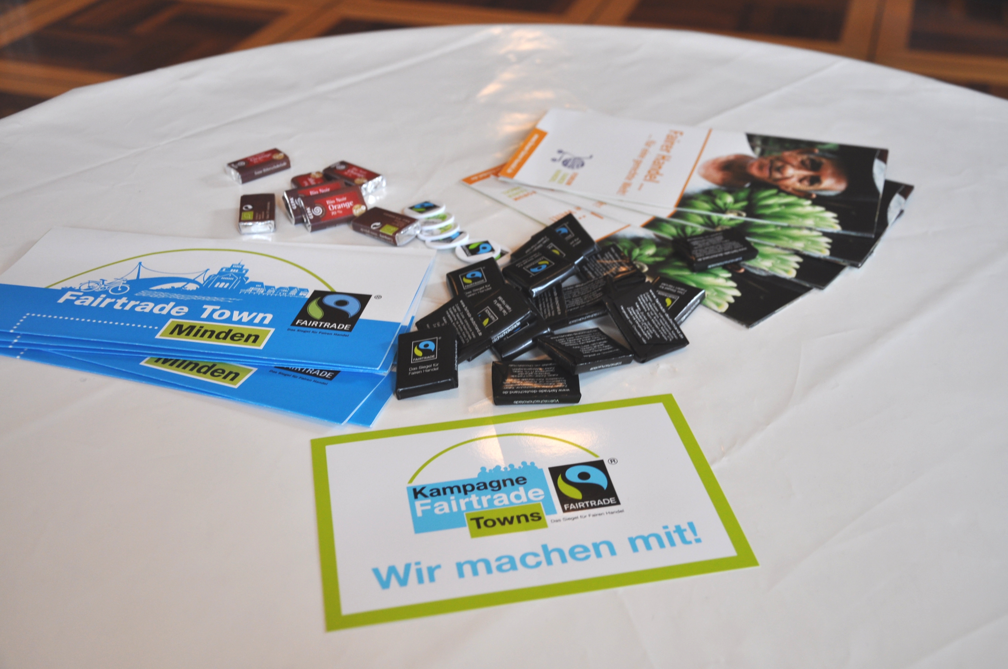FairTradeTown Minden Infomaterialen zum Thema Fair Trade Town Minden