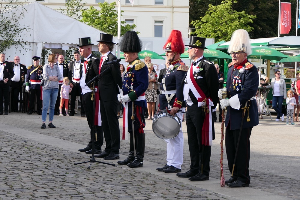 Freischießen in der Stadt Minden - Eröffnung 2019 auf dem Marktplatz