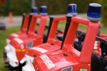 Kinderfeuerwehr Minden Aufgereihte Spielzeugfeuerwehrautos