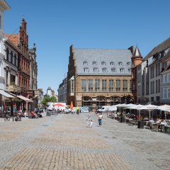 Blick auf den Marktplatz in Minden