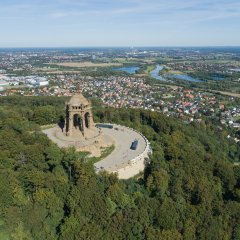 Luftaufnahme Kaiser-Wilhelm-Denkmal