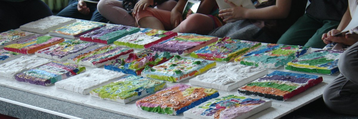 Bilder aus einer Kunstausstellung der Kulturzwerge