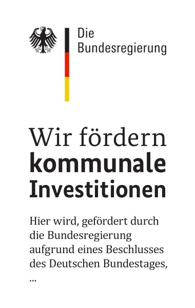 Logo Bundesregierung - Förderung kommunaler Investitionen