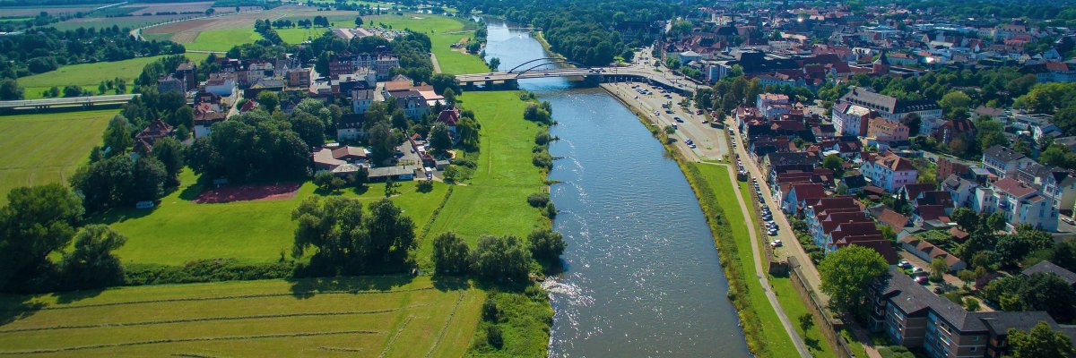 Luftbild Minden - Blick auf die Porta Luftbild Minden - Blick auf die Porta