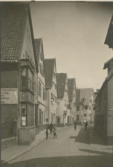 Eine historische Ansicht der Museumszeile Minden 