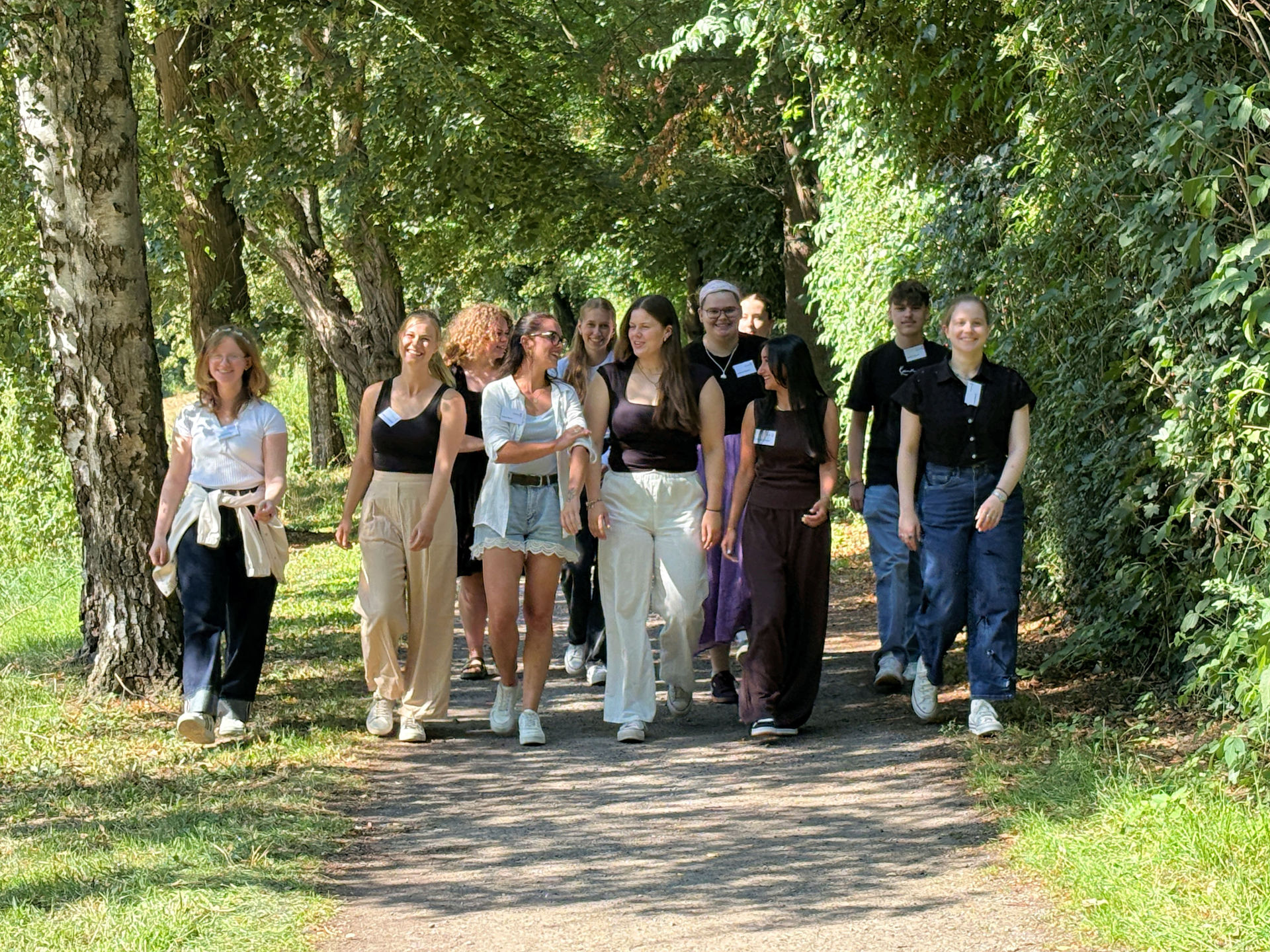 Pause im Grünen für die neuen Auszubildenden und Studierenden