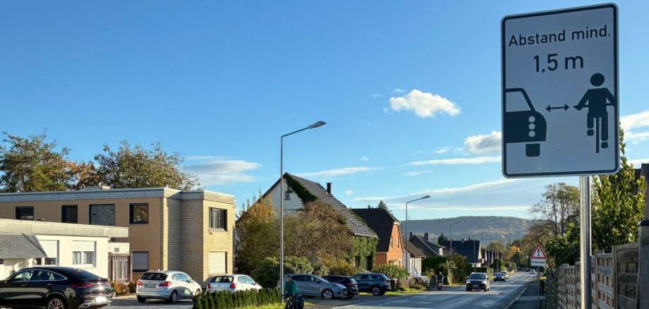 Abstand halten zu Radfahrenden Abstand halten zu Radfahrenden