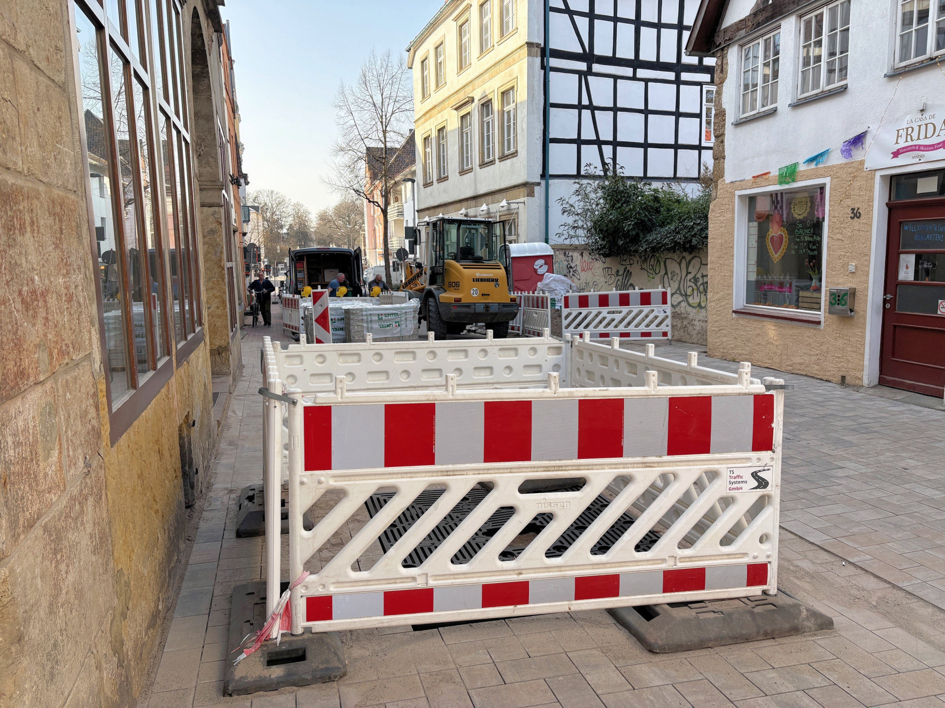 Der Ausbau der Königstraße in der Altstadt kommt gut voran