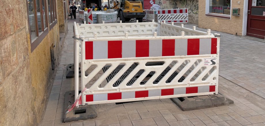 Der Ausbau der Königstraße in der Altstadt kommt gut voran