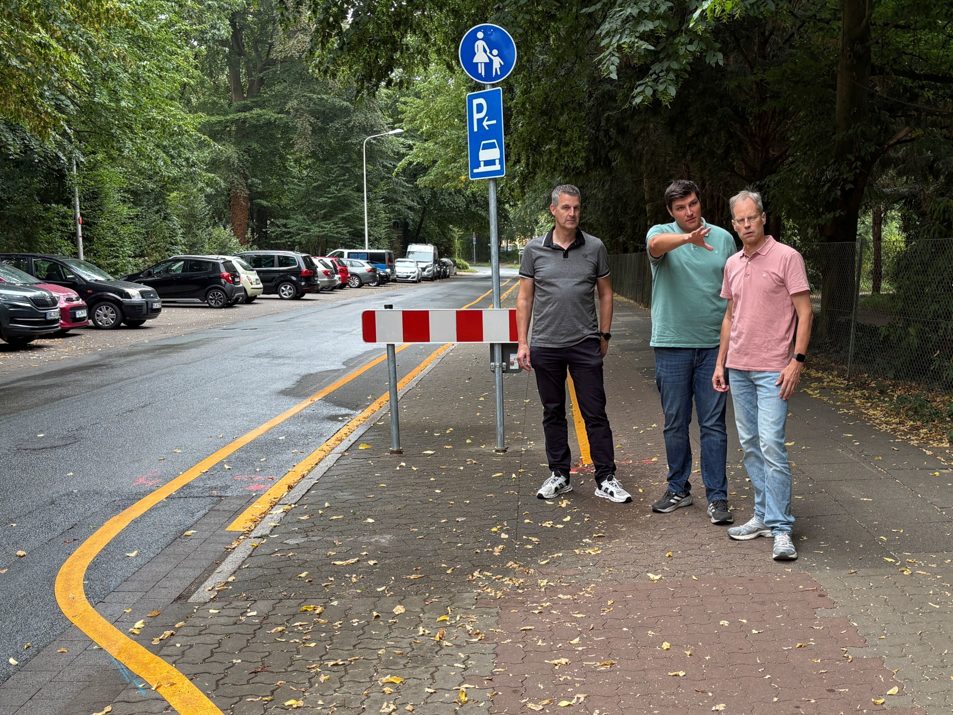 Besuch des neuen Verkehrsversuchs am Marienglacis Besuch des neuen Verkehrsversuchs am Marienglacis