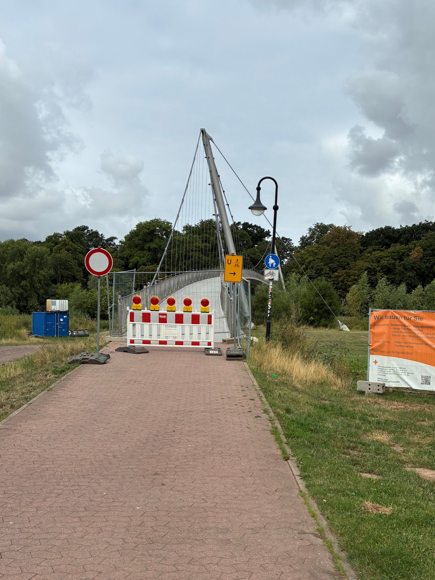 Die Glacisbrücke wird ab 24. August erneut gesperrt