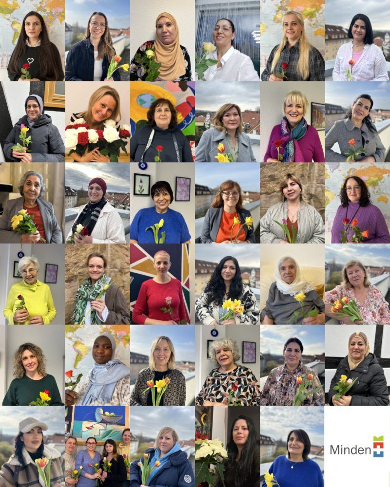 Eine Collage aus Bildern der beteiligten Frauen