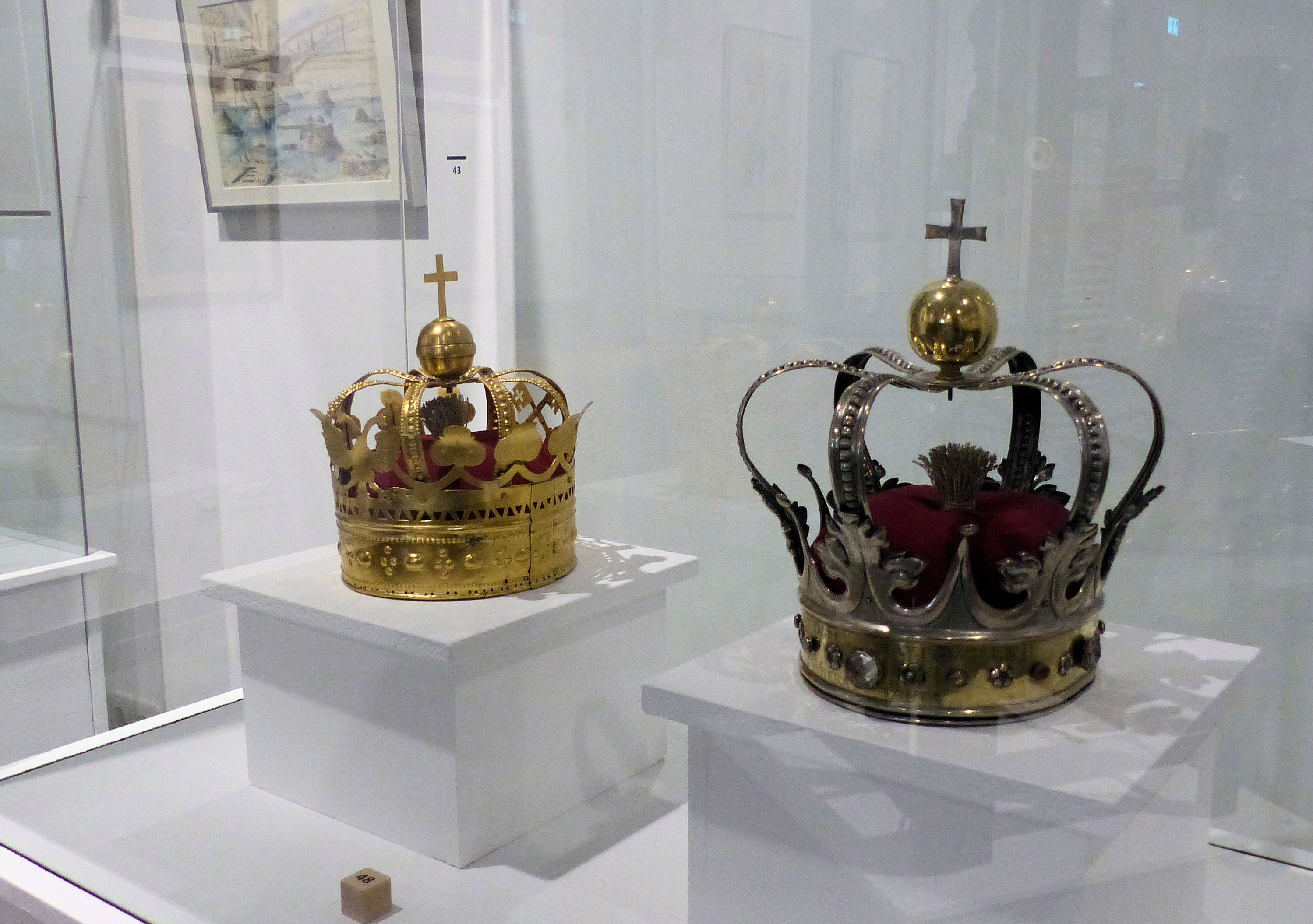 Silberne und feuervergoldete Schützenkrone, 1733 & 19. Jahrhundert