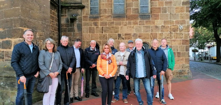 Auch ein Stadtrundgang gehörte zum Programm mit den Gäste aus Tangermünde