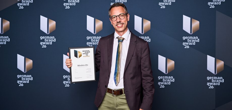 Auszeichnung German Brand Award für die Stadt Minden Auszeichnung German Brand Award für die Stadt Minden