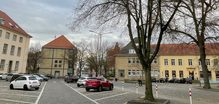 Auf dem Parkplatz Großer Domhof soll eine Toilettenanlage errichtet werden