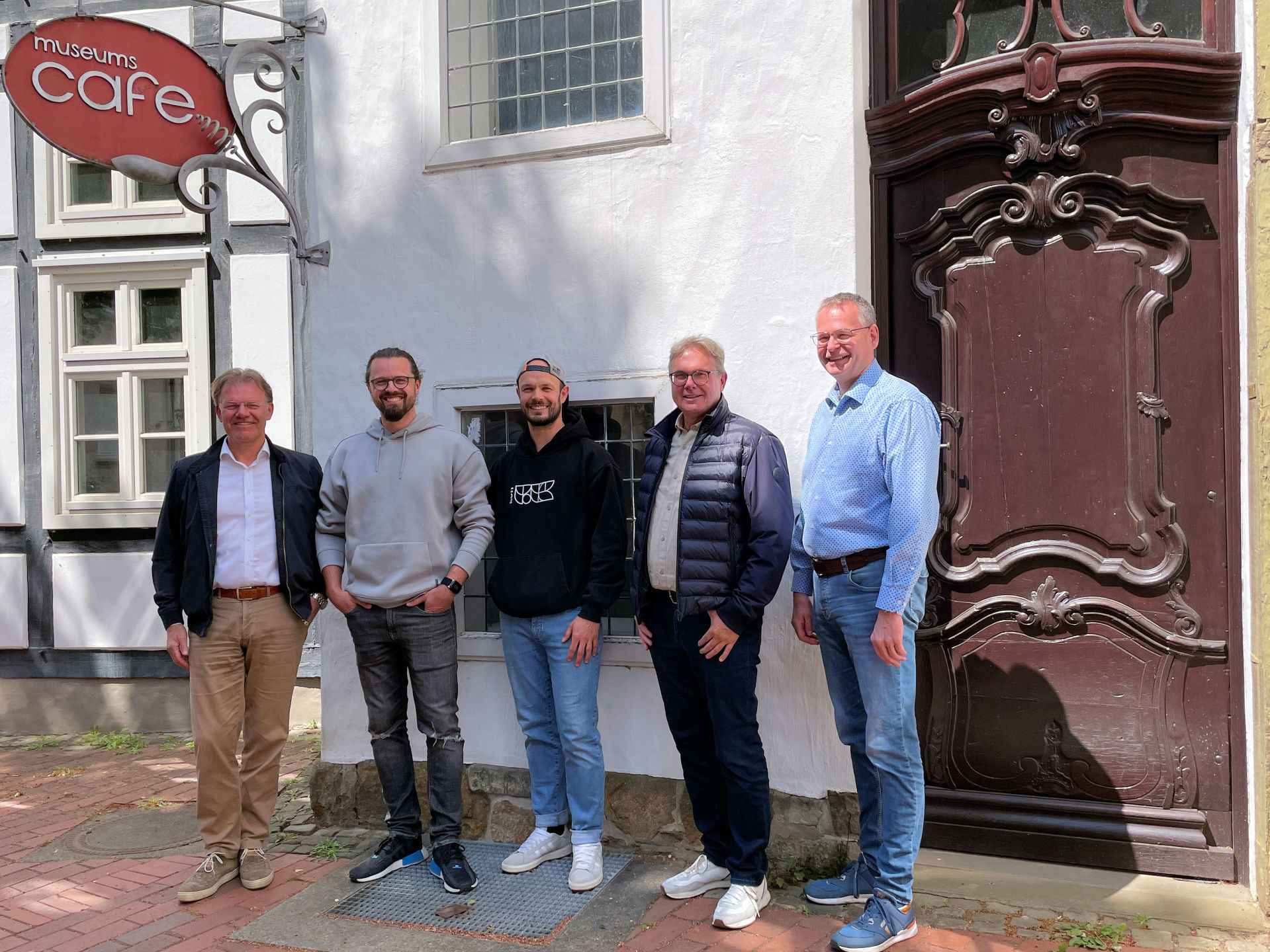 Alle Beteiligten freuen sich auf die Wiederbelebung des Museumscafés