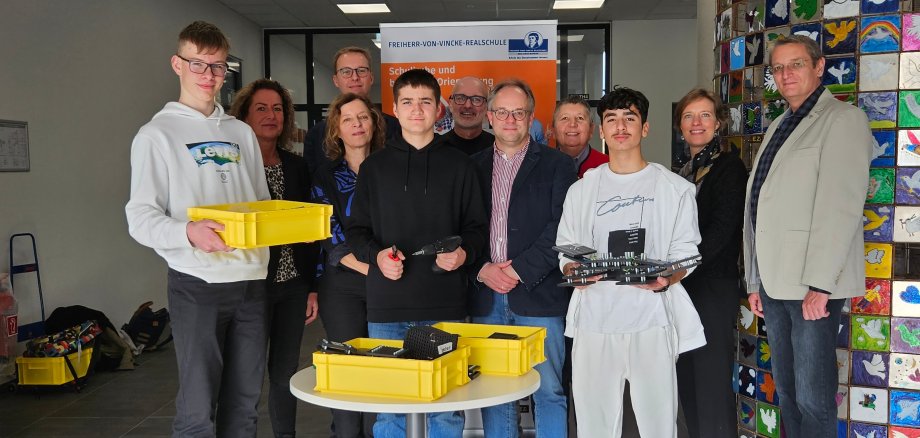Gruppenbild Freiherr-von-Vinkce-Realschule