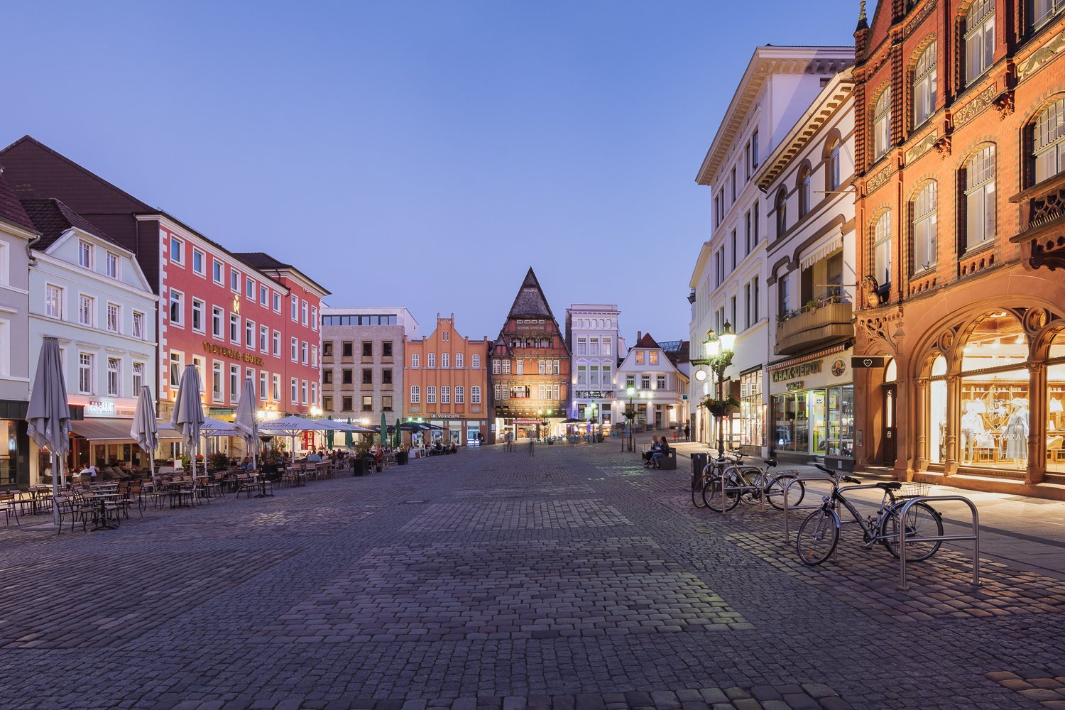 Mindener Marktplatz am Abend