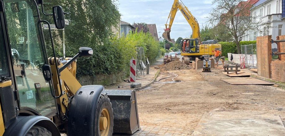 Die Arbeiten in der Moltkestraße haben begonnen
