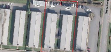 Luftbild der beien Mietobjekte