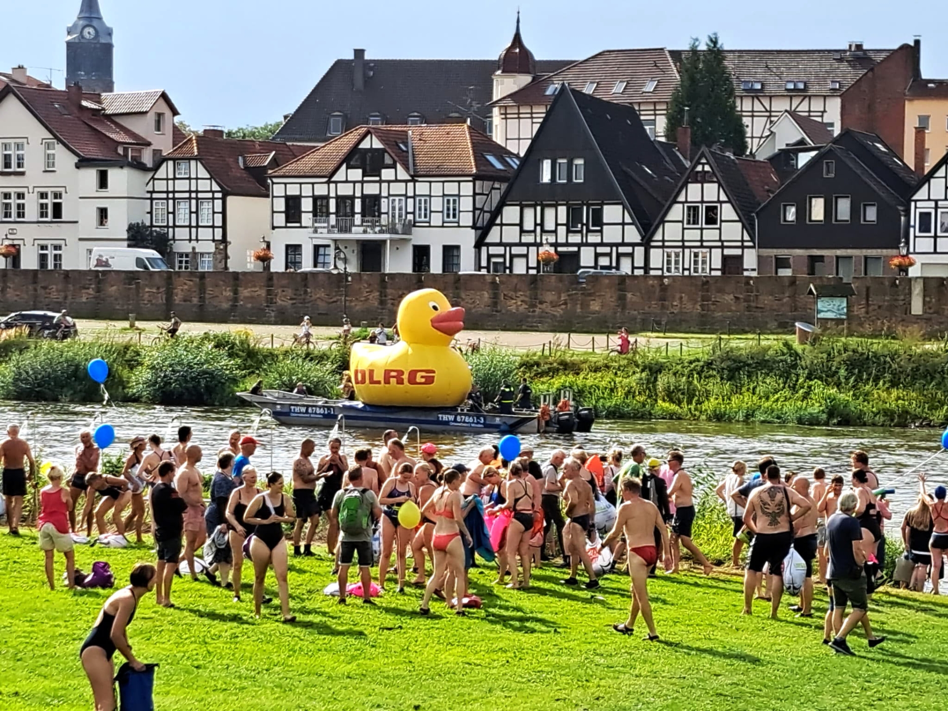 Weserschwimmen in Minden