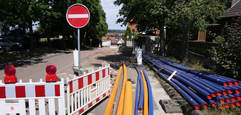 Neue Leitungen werden in der Mindener Straße verlegt