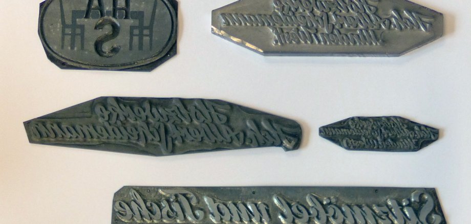 Druckplatten aus den 1960er Jahren Druckplatten aus den 1960er Jahren