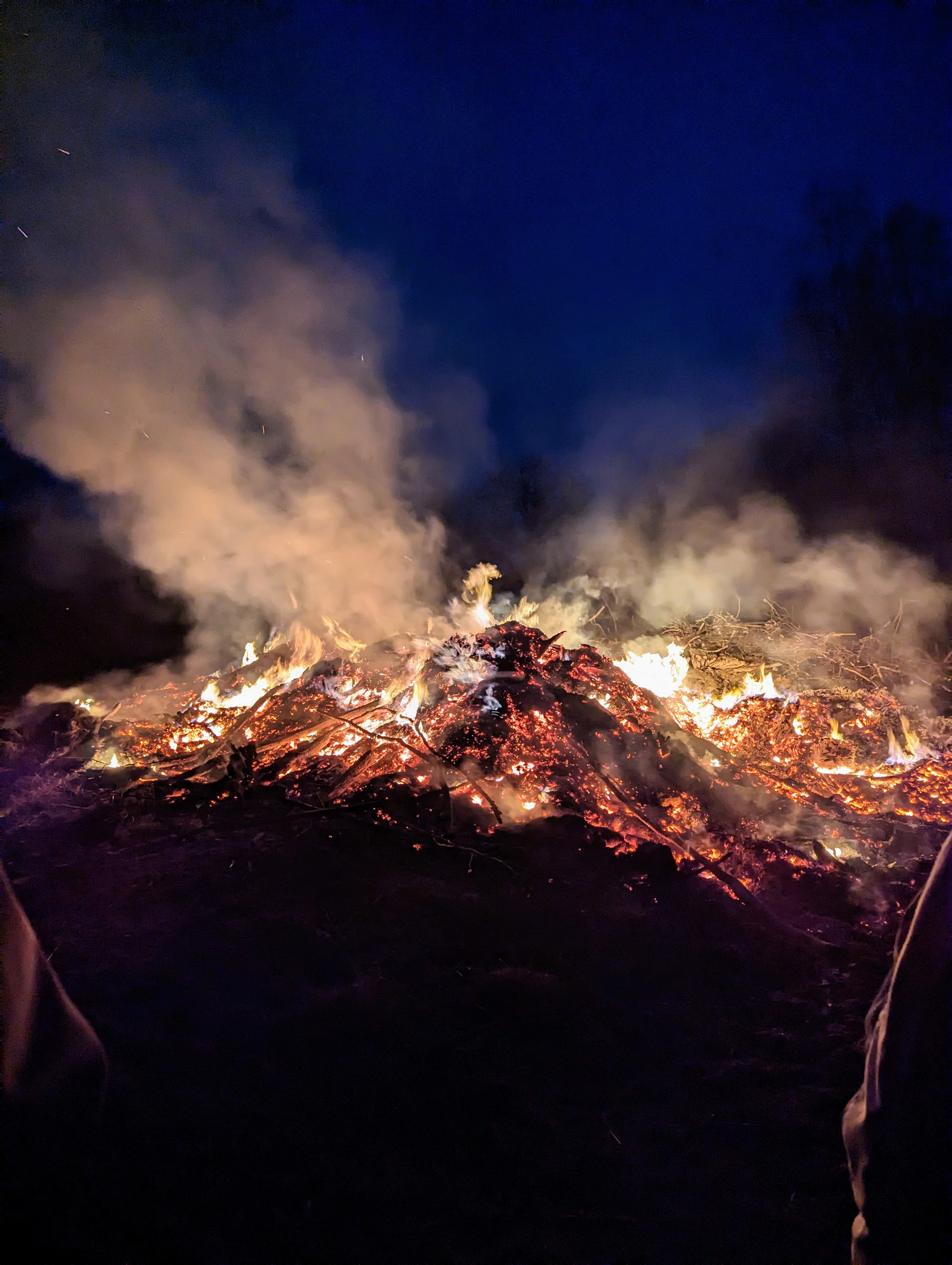 Osterfeuer in Minden