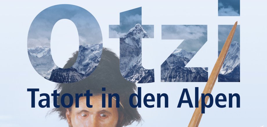 Plakat Ötzi in den Alpen