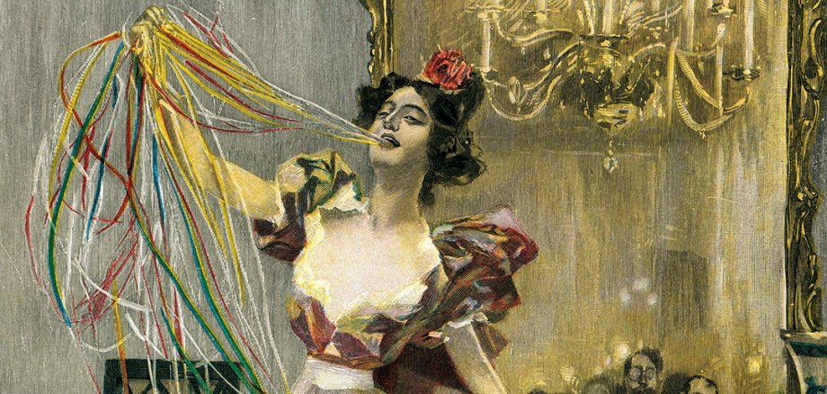 Plakat der Sonderausstellung "Zauberkunst in Frauenhänden"