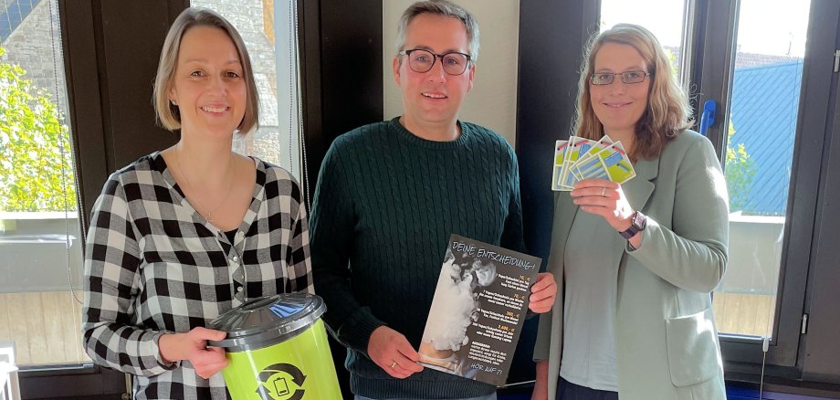Stadt und Kreis haben eine Aufklärungskampagne zu Einmal-E-Zigaretten gestartet