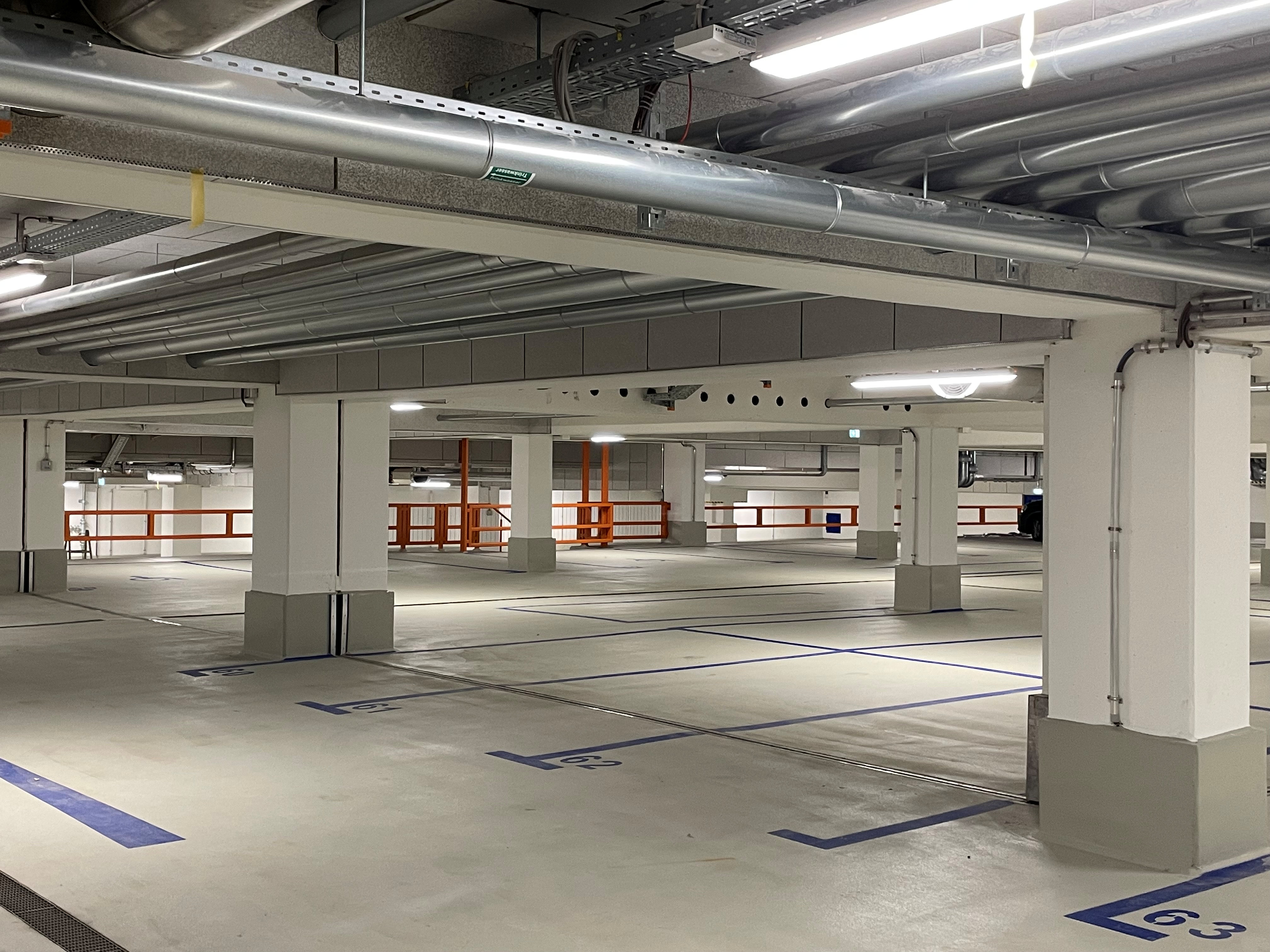 Die Tiefgarage wurde umfassend saniert und modernisiert