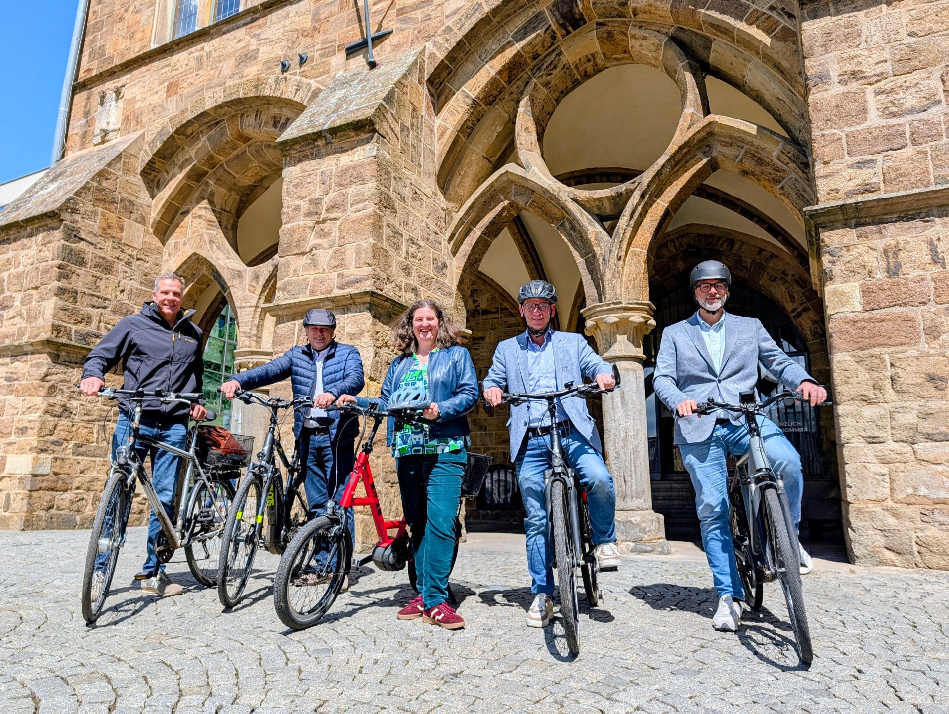 Das Team Verwaltungsvorstand ist beim Stadtradeln mit dabei