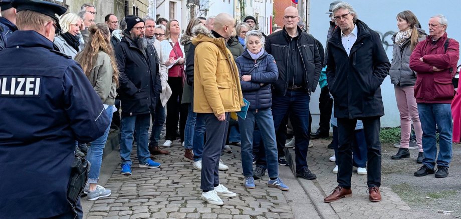 Das Thema Sicherheit stand im Mittelpunkt des ersten Stadtspazierganges