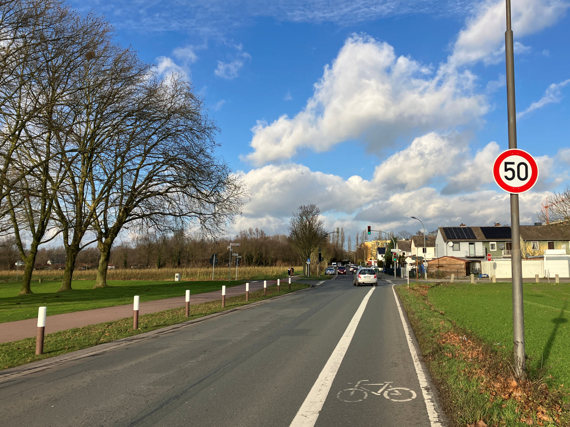 Auf der Zähringer Allee will die Stadt auf einem Abschnitt zwei Tempo 30-Zonen verbinden Auf der Zähringer Allee will die Stadt auf einem Abschnitt zwei Tempo 30-Zonen verbinden