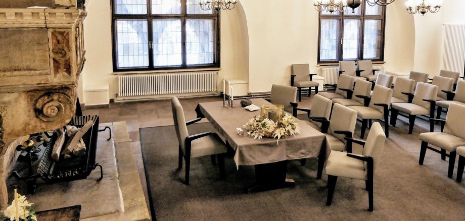 Trauzimmer des Standesamtes im Rathaus Trauzimmer des Standesamtes im Rathaus