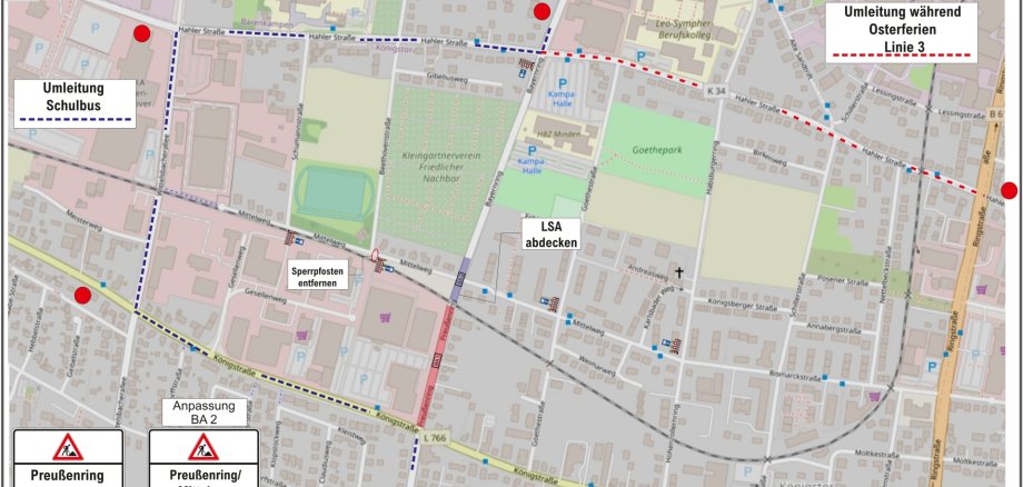 Umleitung Preußenring Buslinie 3 Umleitung Preußenring Buslinie 3