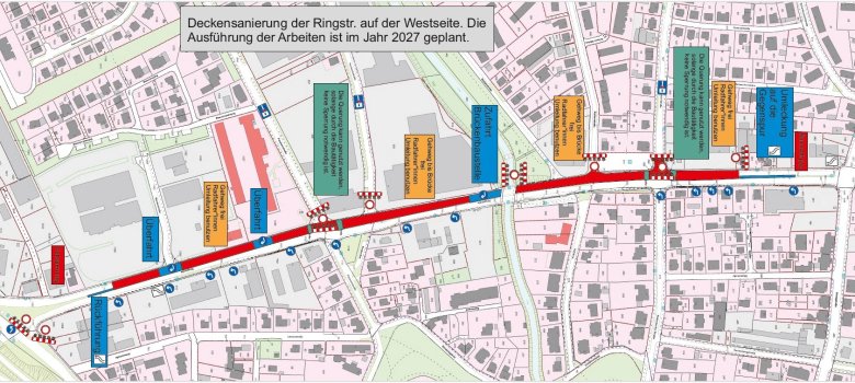 Verkehrsführung Ringstraße Westseite