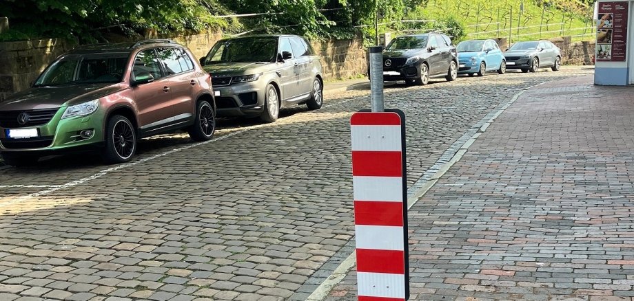 Verkehrsversuch Hufschmiede Schilderpfosten