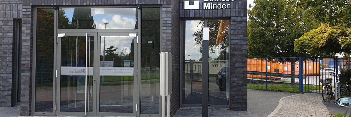 Städtische Betriebe Minden Besuchereingang Besuchereingang der SBM