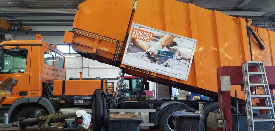 Müllwagen der Städtischen Betriebe Minden 