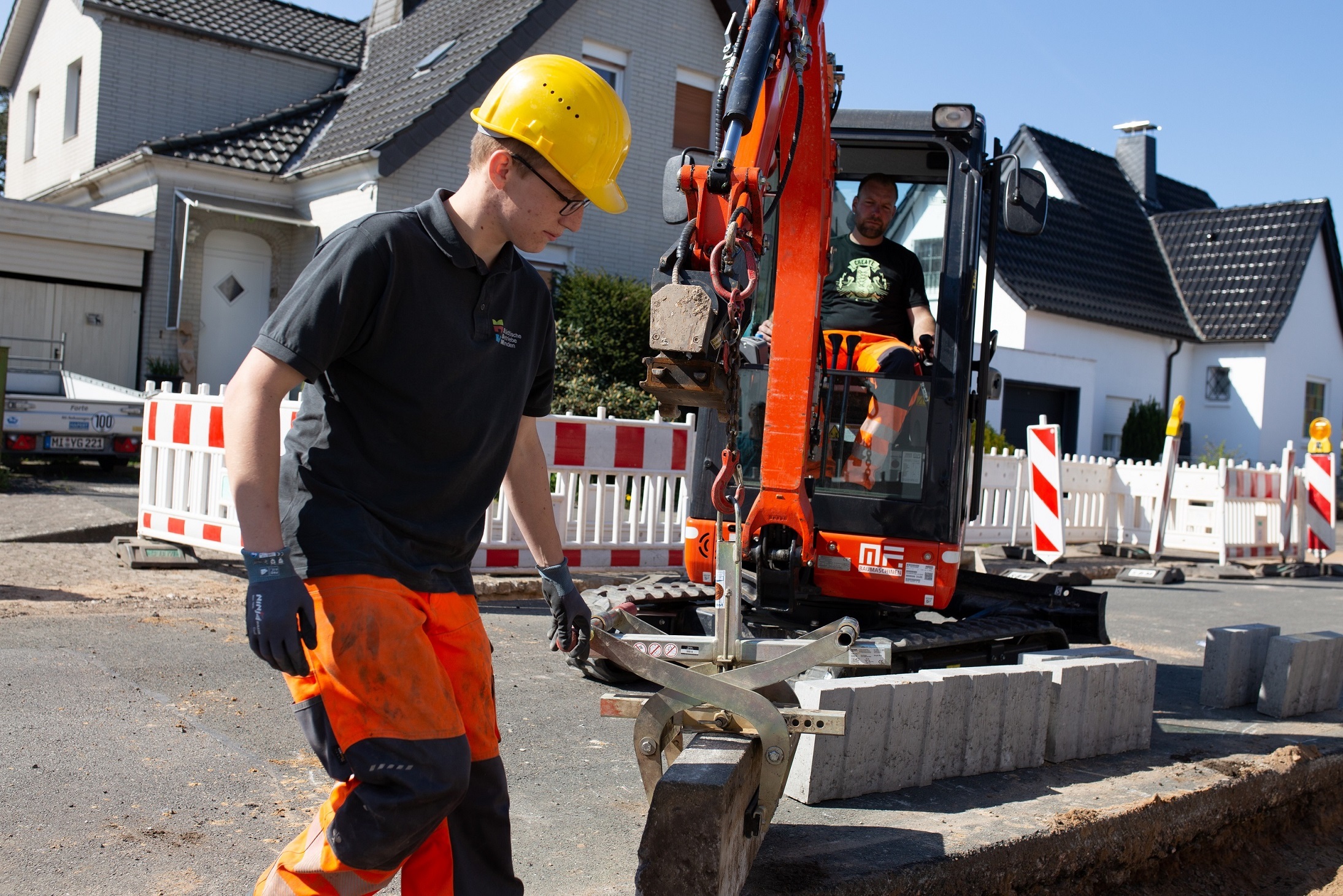 Ausbildung zur/zum Straßenbauer*in bei den Städtischen Betrieben
