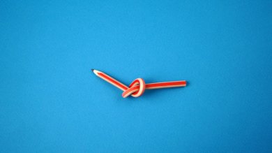 Verknoteter Bleistift_Ideen sammeln_Brainstorming_Kreativ sein Verknoteter Bleistift Symbolbild