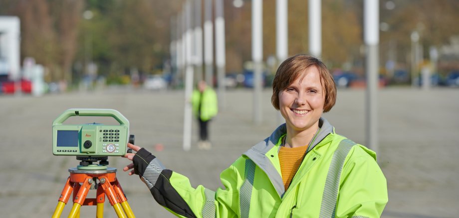 Auszubildende im Bereich Vermessungstechnik