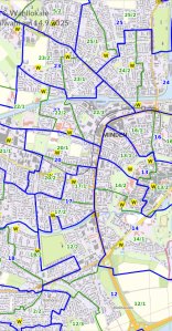 Karte Wahleinteilung 2025 Karte Wahleinteilung 2025
