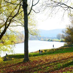 Blick auf die Weser vom Glacis aus